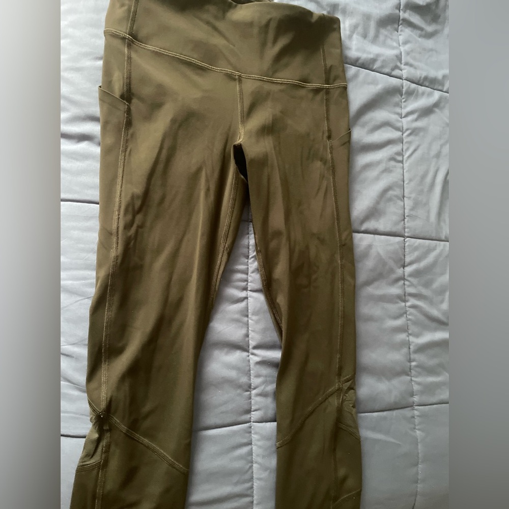Lululemon Athletica Dark Green Leggings